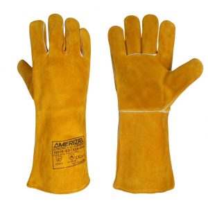 Golden Leather Welding Glove, Kevlar Stitched