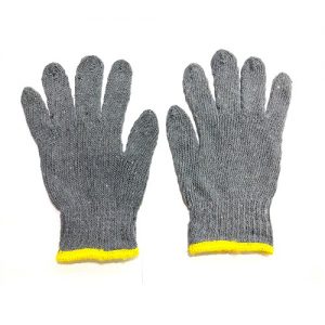Cotton – Grey Gloves Yellow Overlock